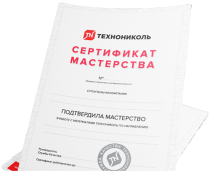 Сертификат Мастерства